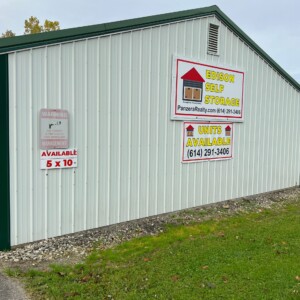 Edison Self Storage, website: panzerarealty.com, phone: 614-291-3406. Units Available Edison Self Storage Signs